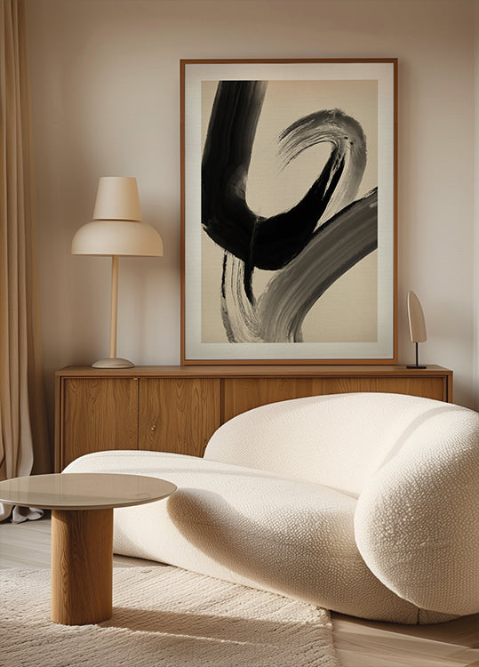 Brushstroke Whirl Poster