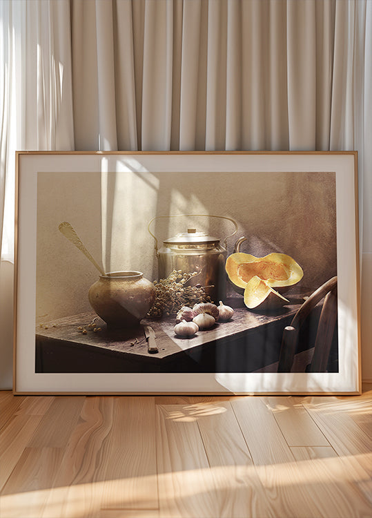 Still life with Pumpkins#15c Poster