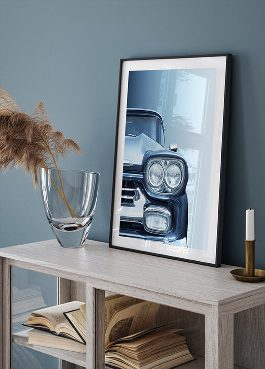 American classic car Pickup Apache 1958 Poster