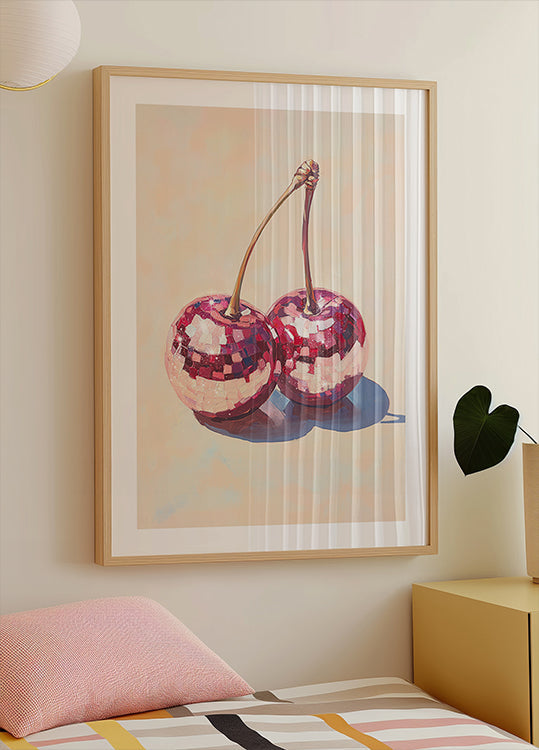 Disco Cherries Poster