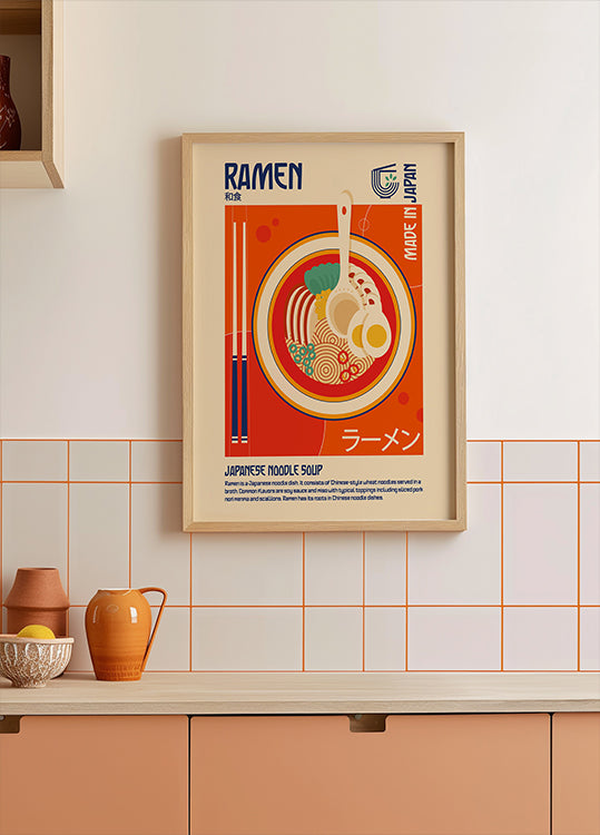 Ramen Japanese Food Print Poster