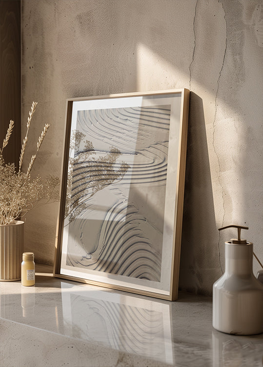 Mud Texture 14 Beige Poster