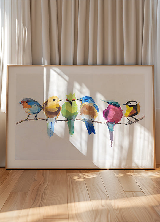 Birds On A Branch Poster