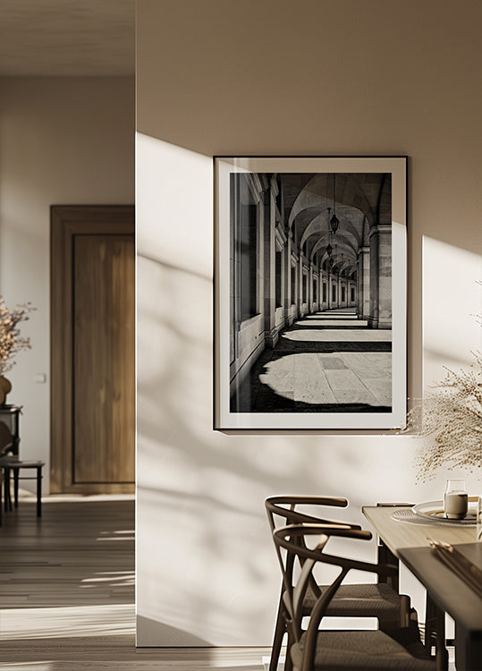 Curved Corridor Poster