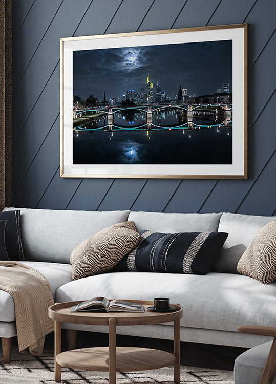 Frankfurt at Full Moon