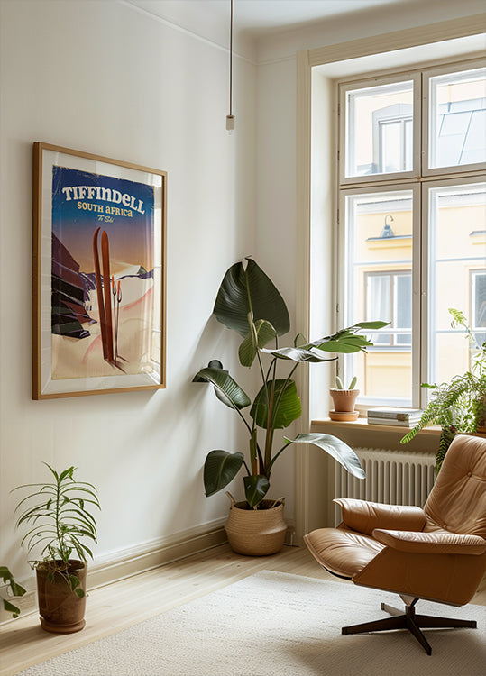 Tiffindell South Africa Two Ski Poster