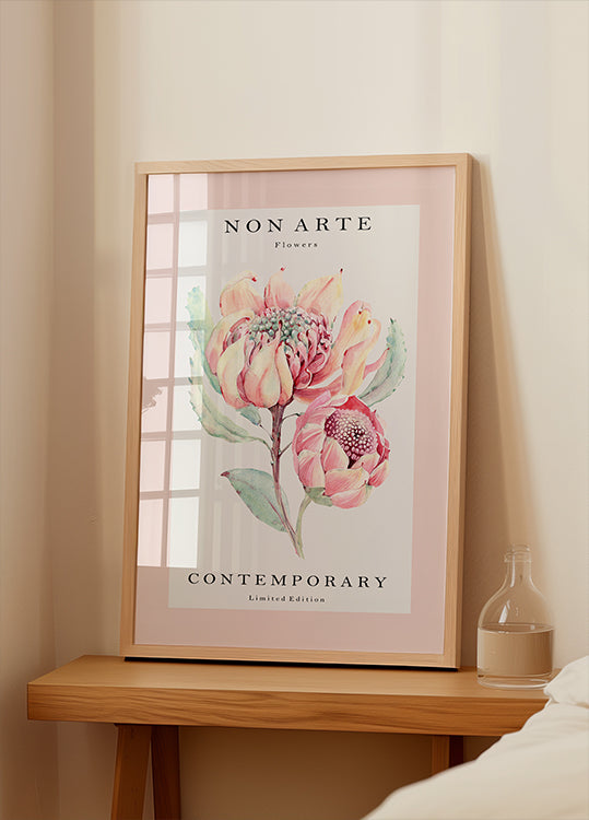 Non Arte rose flower Poster