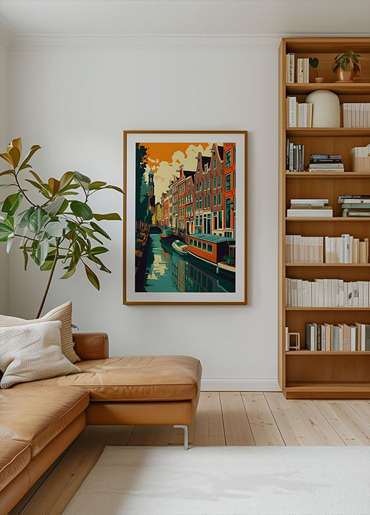 Amsterdam Canal House Poster