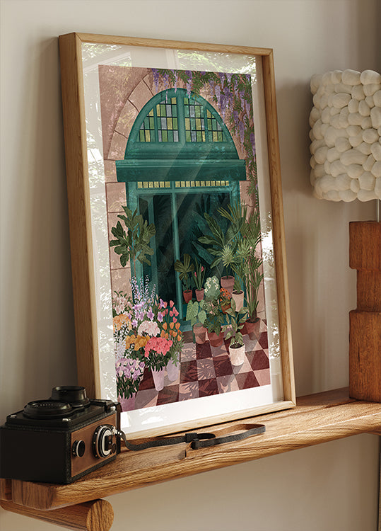 French Flowershop Poster