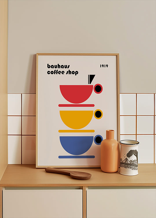 Bauhaus Coffee Minimalist Poster