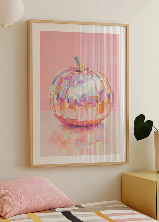 Iridescent Pumpkin Poster