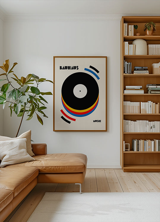 Bauhaus Music Retro Illustration Poster