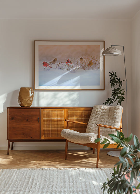 Snowy Morning Party Poster