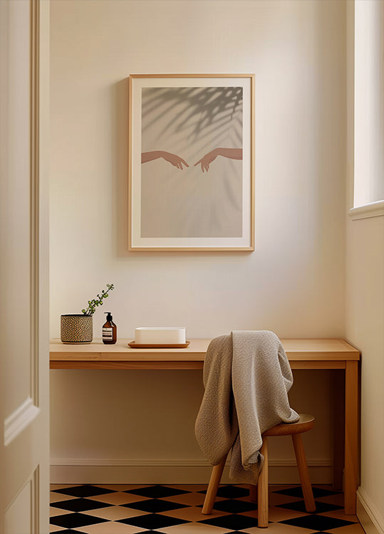 Harmony 1, Reaching Hands and Shadows Poster