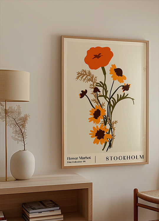 Flower Market. Stockholm Poster