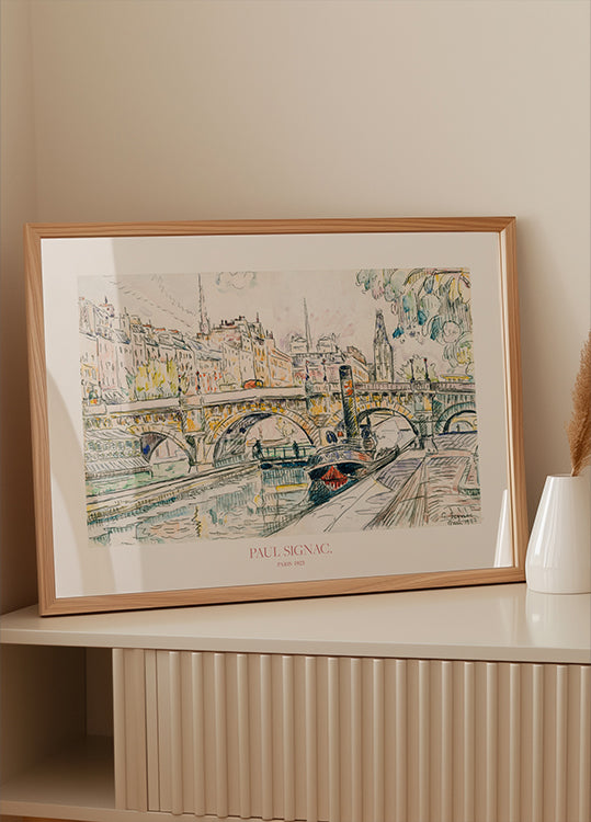 Tugboat At the Pont Neuf, Paris 1923 Poster