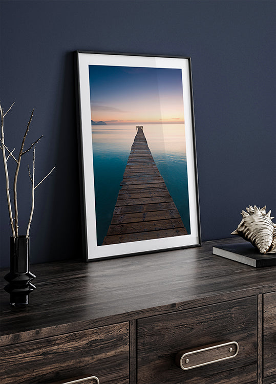 Blue Jetty Poster