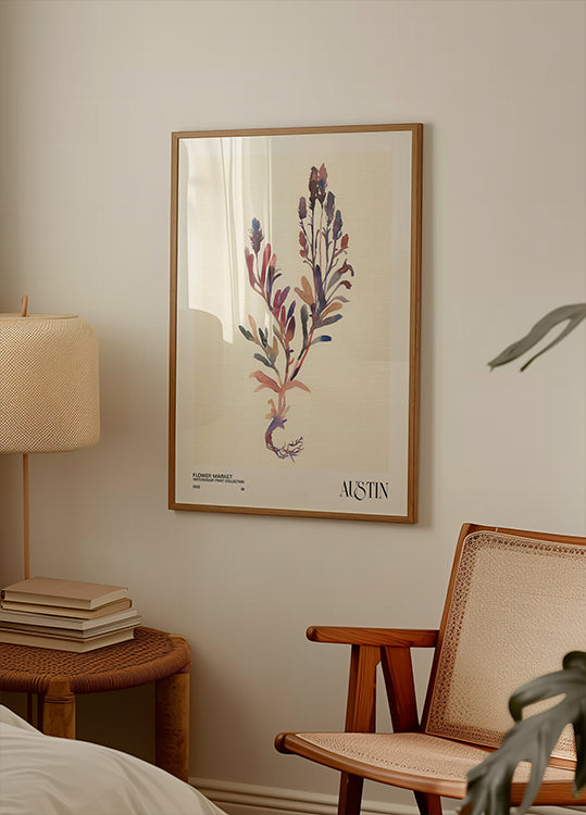 Watercolor print collection. Flower market - Austin