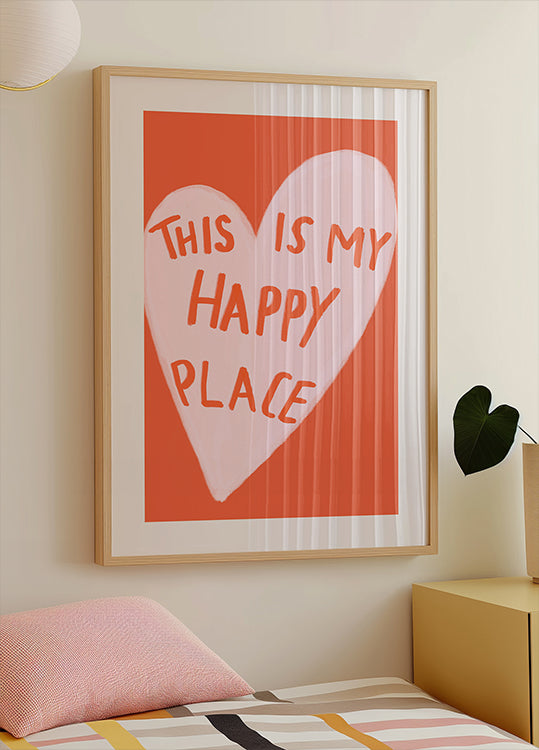 Happy Heart Message Poster