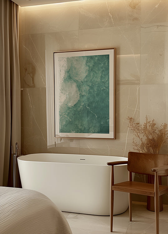 Ocean's Gentle Swirl