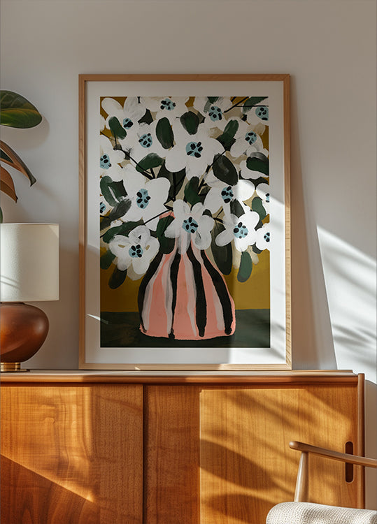 Blooming Stripes Poster