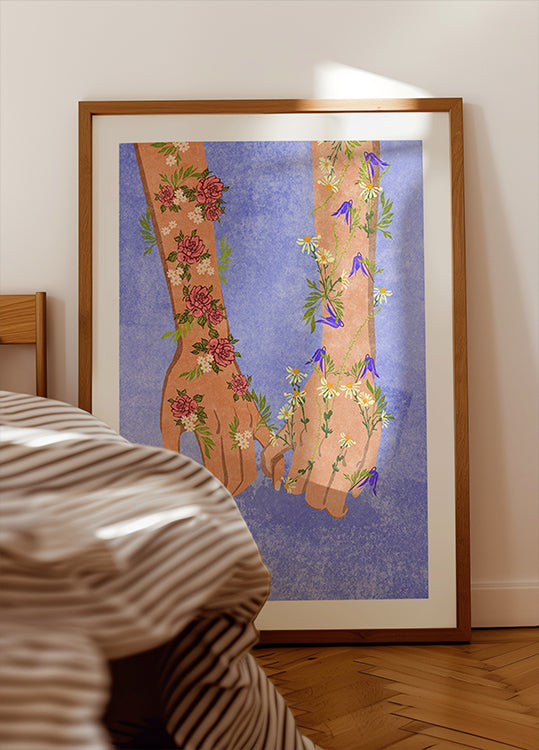 Holding hands Poster