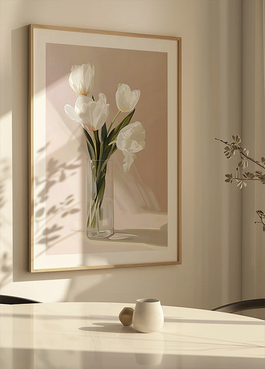 Elegant White Blooms Poster