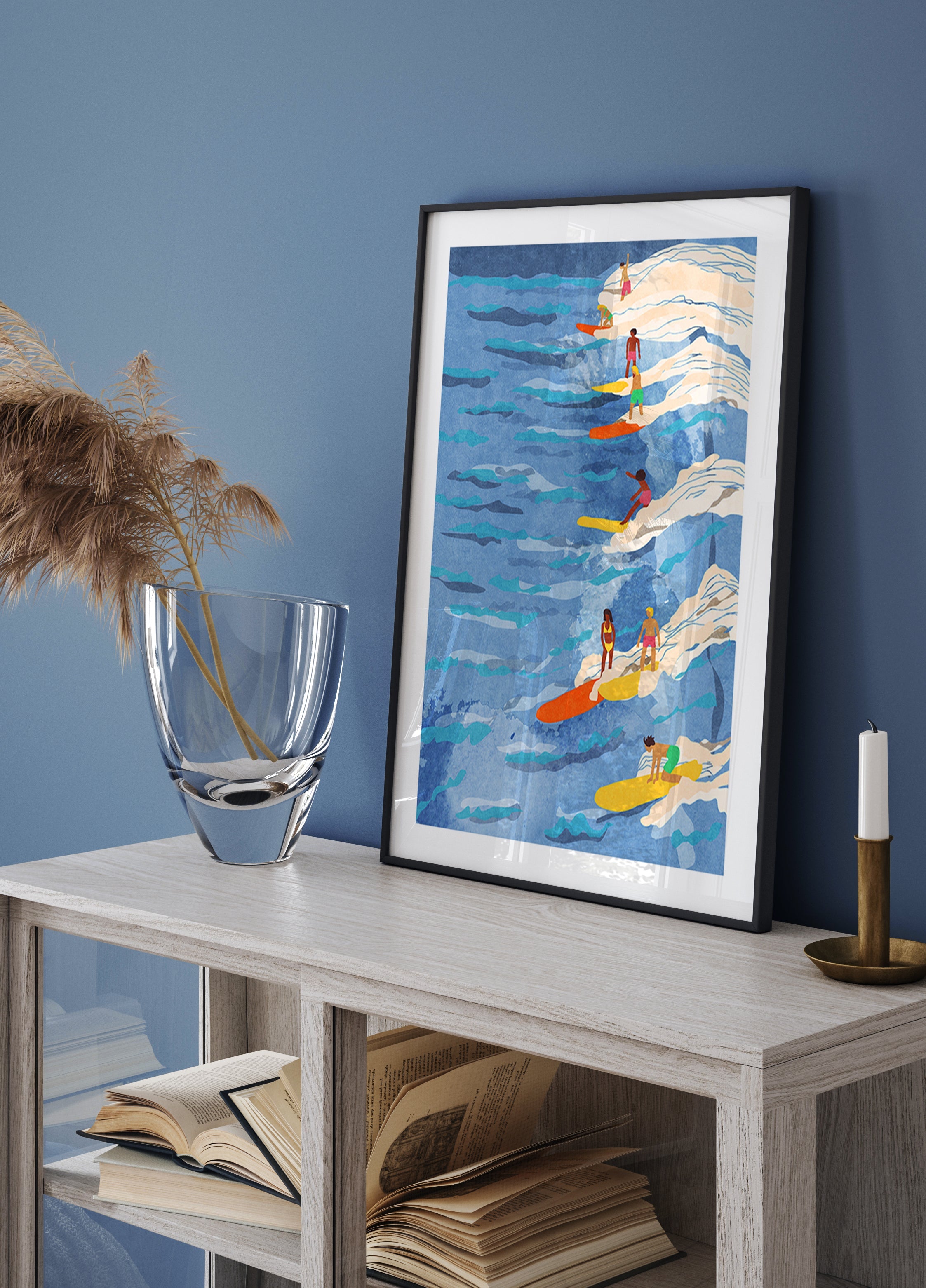 chilled surfing Poster