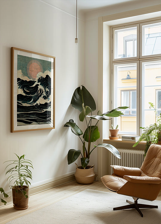 Celestial Wavescape Poster