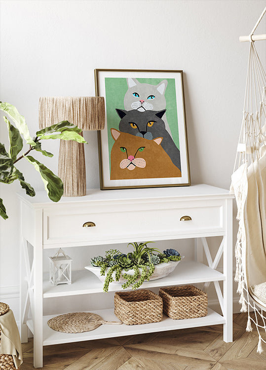 Cat Trio Poster
