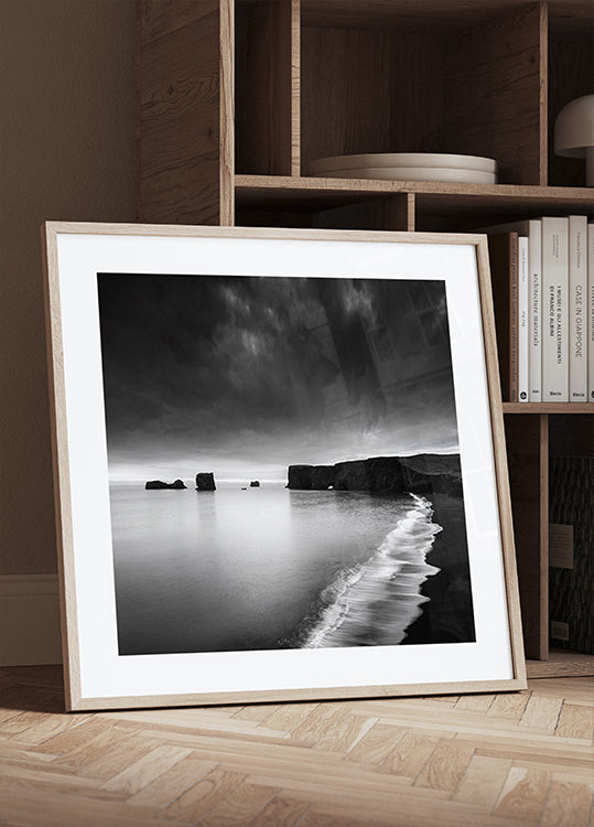 Lapping at the Shore of a Solitary Ocean Poster