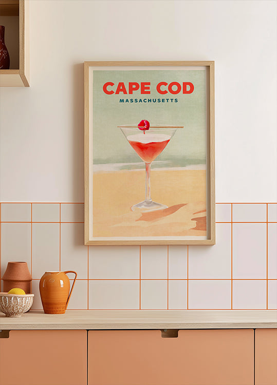 Cape Cod Cocktail Tall Poster