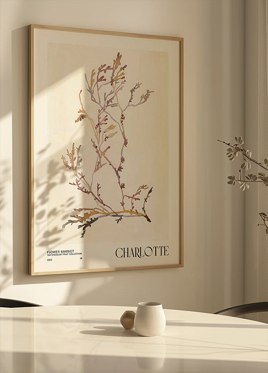 Watercolor print collection. Flower market - Charlotte