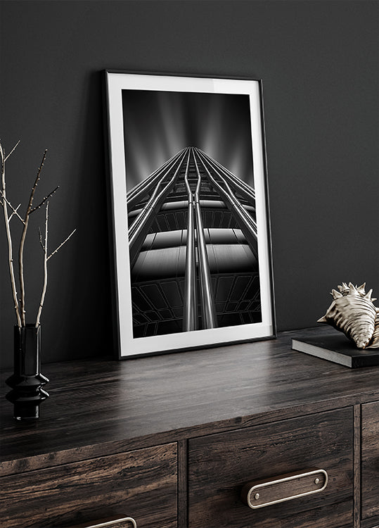 Lines on the skyscraper Poster