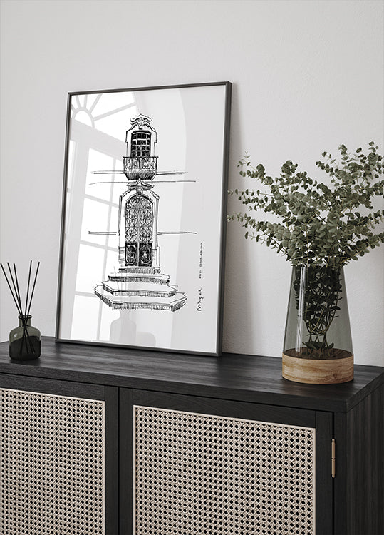 Portugal Portals City Drawing Poster