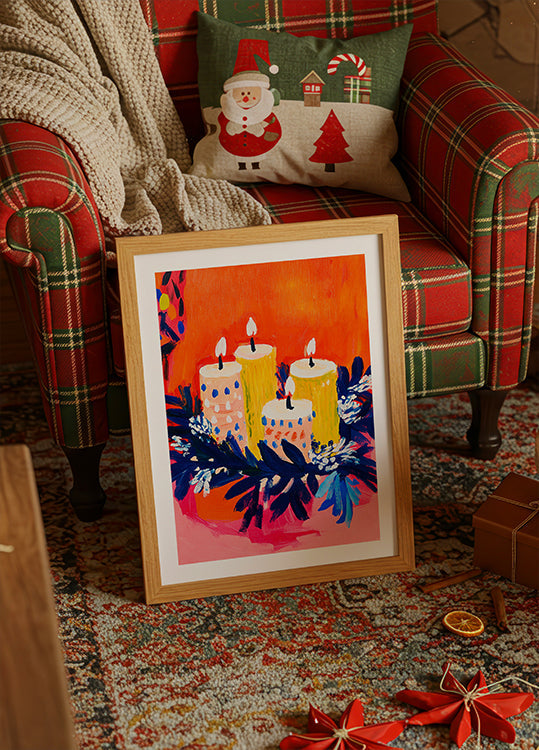 Radiant Candle Glow Poster