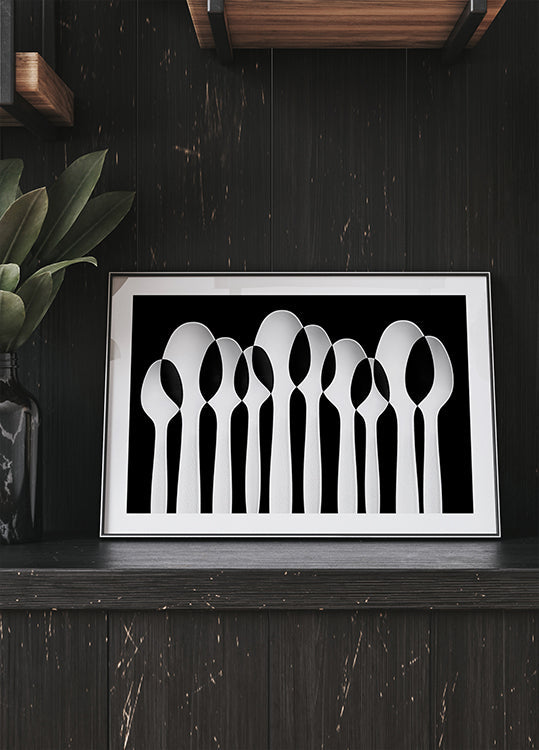 Spoons Abstract: Forest Poster