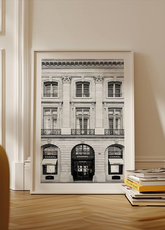 Chanel Paris Boutique Black & White Poster
