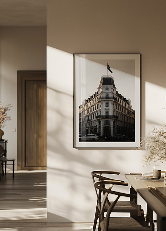 Copenhagen Historic Building Evening Poster