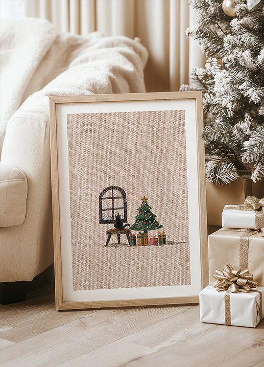 Cat in Cozy room Poster