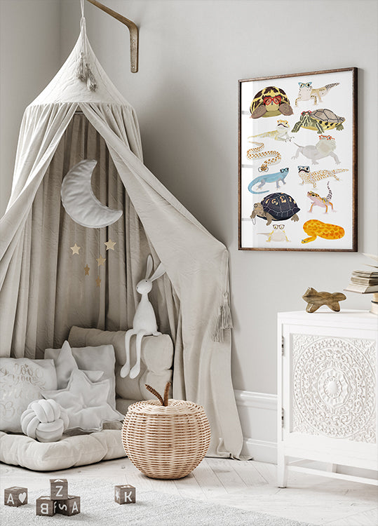 A1 Reptiles In Glasses Poster