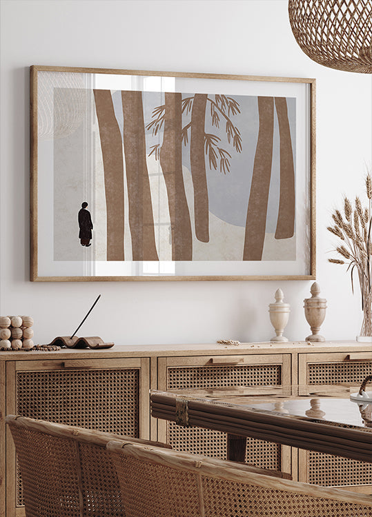 Seeking peace in the woods Poster