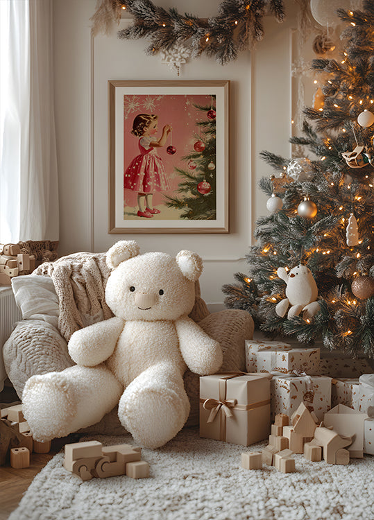 Girl With Baubles Poster