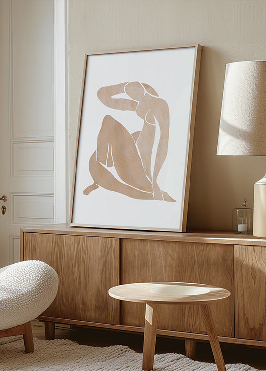 Women Shape Abstract Art Poster