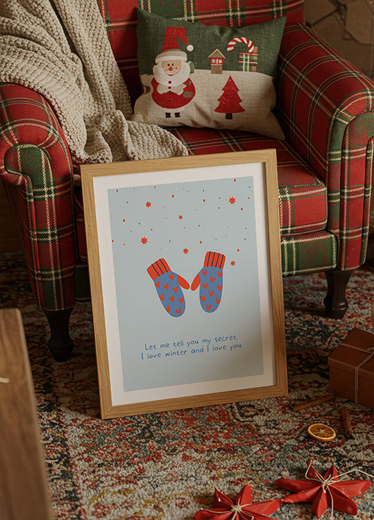 I love winter and I love you Poster