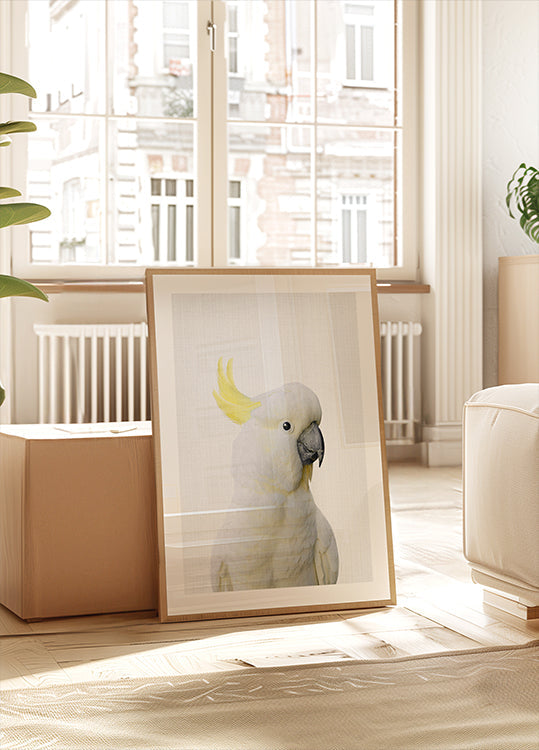 Peekaboo Cockatoo Poster