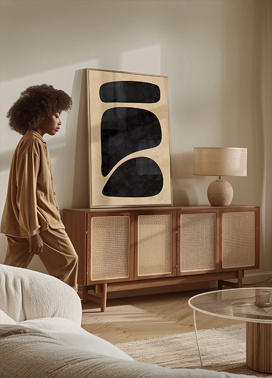 Minimal Black Shapes Poster