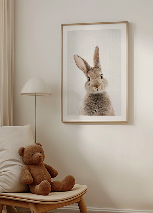 Peekaboo Bunny Poster