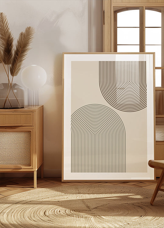 Minimal Arch Lines Poster