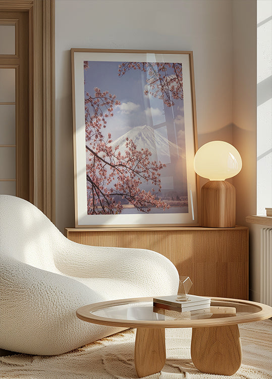 Mt.Fuji in the cherry blossoms Poster